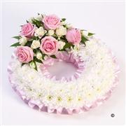 Classic Pink Wreath 14 inches