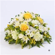 Classic Yellow and White Posy - 12 Inches