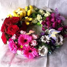 Mixed Flower Wreath