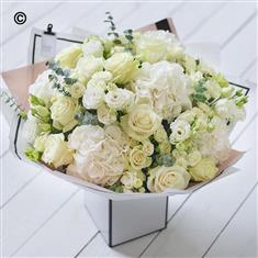 Beautifully Simple White Hydrangea Bouquet 